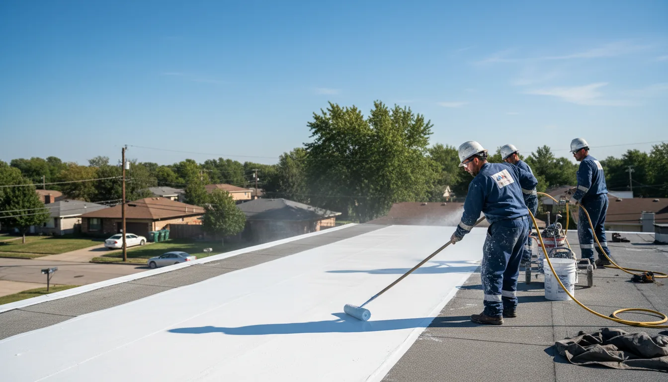 Commercial roof coating in Hannibal, MO near me
